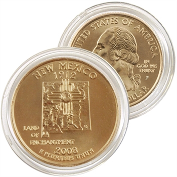 2008 New Mexico 24 Karat Gold Quarter - Philadelphia