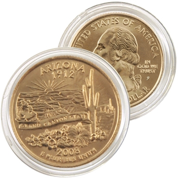 2008 Arizona 24 Karat Gold Quarter - Philadelphia