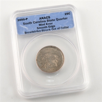 2000 South Carolina Quarter - Smooth Edge - Philadelphia Mint