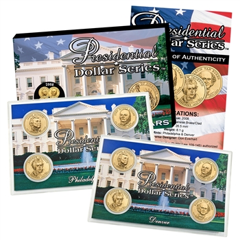 2008 Presidential Dollars P & D 2 Lens Set