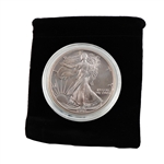 1992 Silver Eagle - Uncirculated w/ Display Pouch