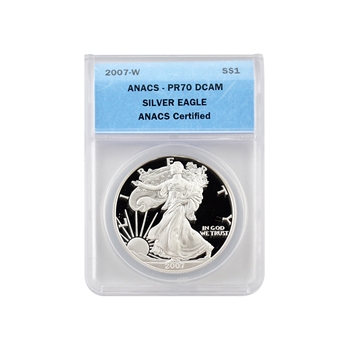 2007 Silver Eagle - Proof - ANACS 70