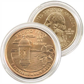 2009 Puerto Rico 24 Karat Gold Quarter - Philadelphia