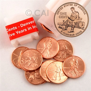 2009 Lincoln Cent - Formative Years (Rail Splitter) - Denver Mint Roll