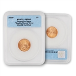 2009 Lincoln Formative Years - Double Thumb - ANACS Certified