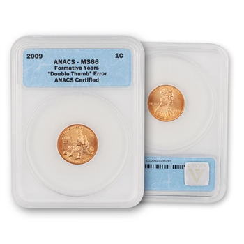 2009 Lincoln Formative Years - Double Thumb - ANACS Certified