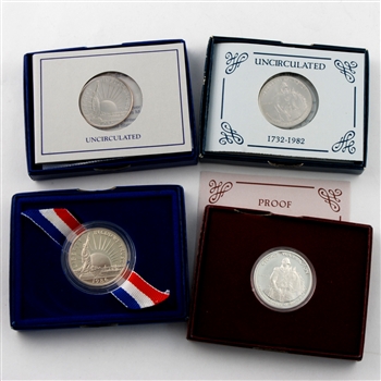 1982-1986 Special Release 4 coin Commemorative Set