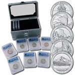 2010 U.S. Mint Set Quarters. (10pc) SP69