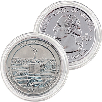 2011 Gettysburg Platinum Quarter - Philadelphia