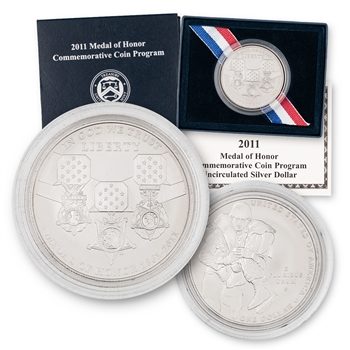 2011 Medal Of Honor Silver Dollar - Uncirculated