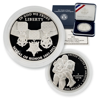 2011 Medal of Honor Silver Dollar - Proof