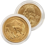 2011 Glacier 24 karat Gold Quarter - Denver Mint