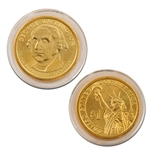 2007 George Washington Presidential Dollar - Gold - Philadelphia