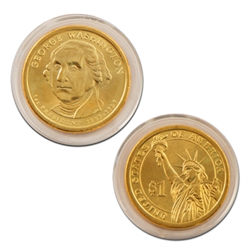 2007 George Washington Presidential Dollar - Gold - Philadelphia