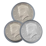 1987 Kennedy Half Dollar 3 pc PDS Set