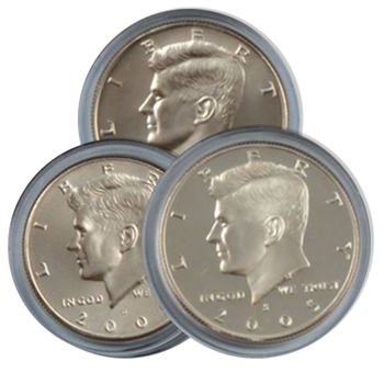 2005 Kennedy Half Dollar 3 pc PDS Set