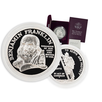 1992 Benjamin Franklin - Fire Fighter - Proof