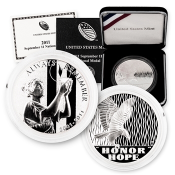 2011 9/11 National Medal - W Mint - Silver