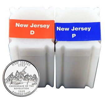 1999 New Jersey Quarter Rolls - Philadelphia & Denver Mints - Uncirculated