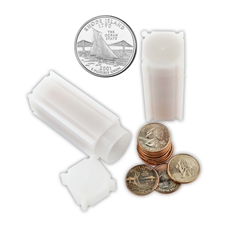2001 Rhode Island Quarter Rolls - Philadelphia & Denver Mints - Uncirculated