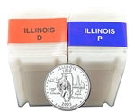 2002 Illinois Quarter Rolls - Philadelphia & Denver Mints - Uncirculated