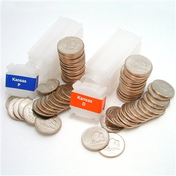 2005 Kansas Quarter Rolls - Philadelphia & Denver Mints - Uncirculated