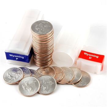 2007 Wyoming Quarter Rolls - Philadelphia & Denver Mints - Uncirculated