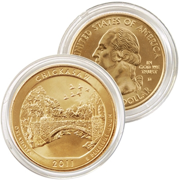 2011 Chickasaw 24 karat Gold Quarter - Denver Mint