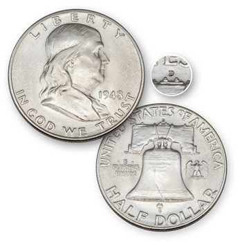 1948 Franklin Half Dollar - Denver - Uncirculated ( 1st )