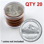 Collector Quarter Tube - Holds 10 Quarters - QTY 20