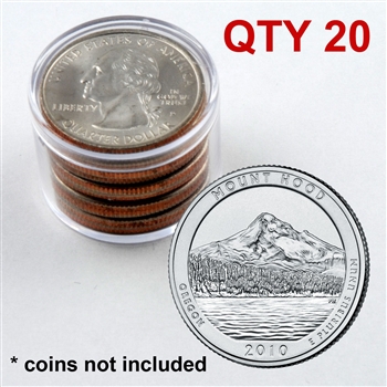 Collector Quarter Tube - Holds 10 Quarters - QTY 20