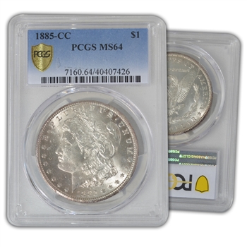 1885 Morgan Dollar-Carson City-PCGS 64