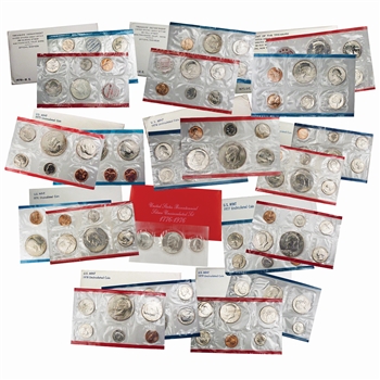The Decade of US Mint Sets-1970 to 1979-10 Sets