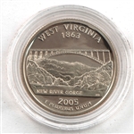 2005 West Virginia Proof Quarter - San Francisco Mint