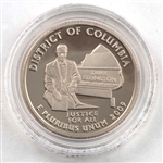 2009 District of Columbia Proof Quarter - San Francisco Mint