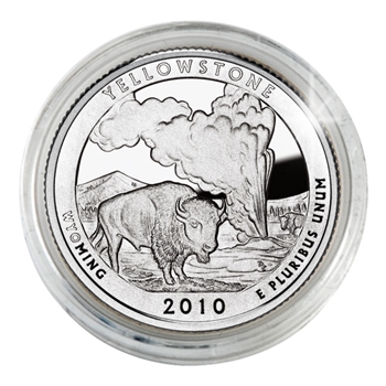 2010 Yellowstone (Wyoming) Proof Quarter - San Francisco Mint