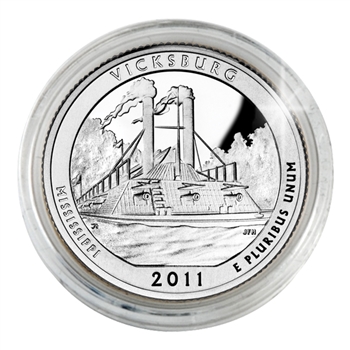 2011 Vicksburg (Mississippi) Proof Quarter - San Francisco Mint