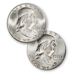 1st & Last Denver Franklin Half Dollar ( 48 & 63 ) - Uncirculated