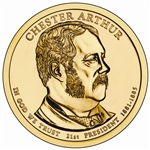 2012 Chester A. Arthur Dollar - Gold - Denver