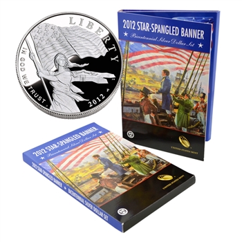 2012 Star-Spangled Banner Bicentennial Silver Dollar Set
