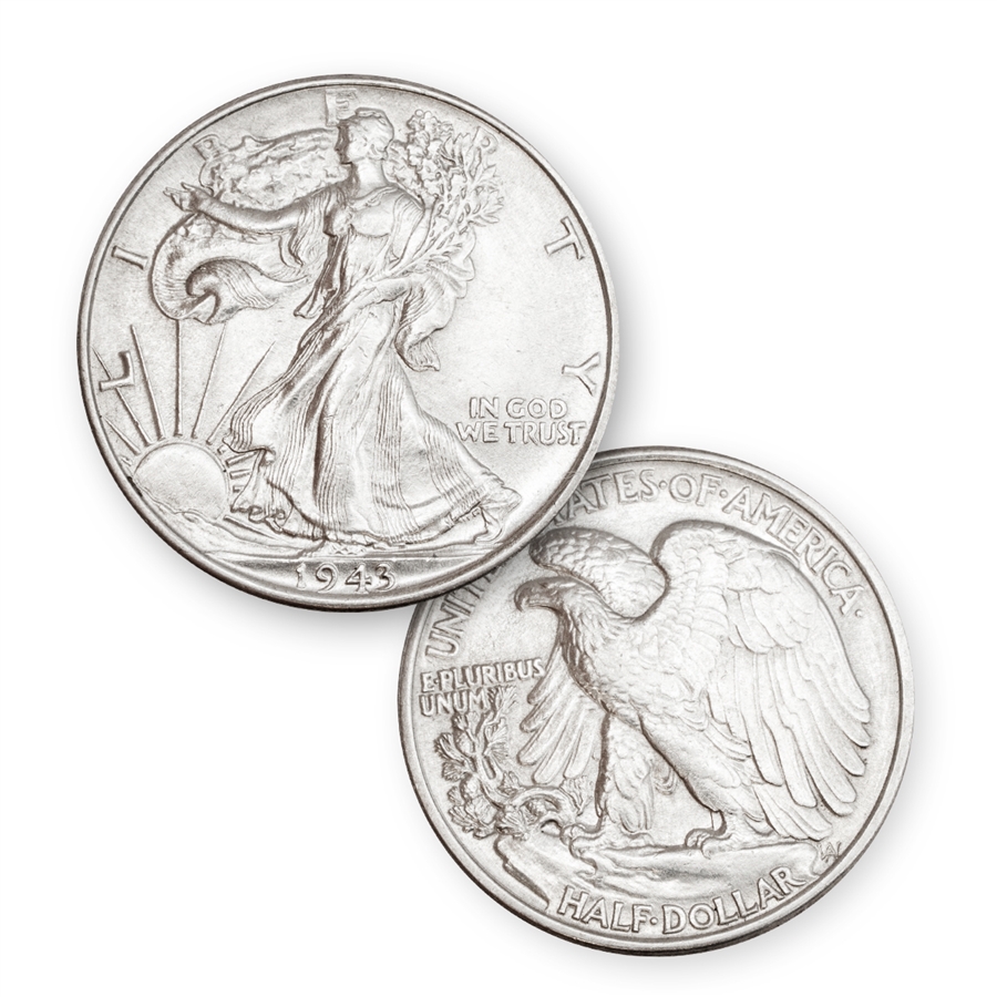 1943 Walking Liberty Half Dollar 銀貨 1943 Walking Liberty Half Dollar - Philadelphia - Uncirculated