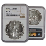 1992 Silver Eagle - NGC 69