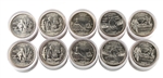 2003 50 States Quarters Collector Roll Set 10 P / 10 D - Uncirculated