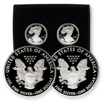 2012 Proof Silver Eagle 2 pc Set (W & S)