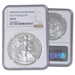 2012 Silver Eagle - West Point - Burnished - NGC 69