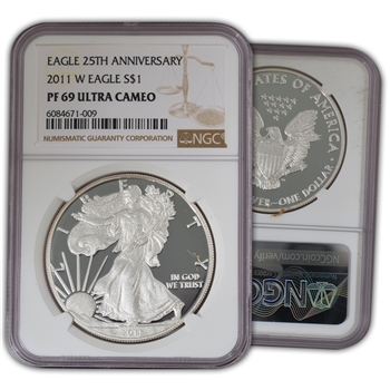 2011 Silver Eagle - Proof - NGC 69