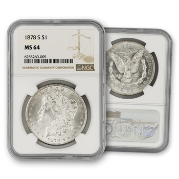 1878 Morgan Dollar-San Francisco-NGC 64