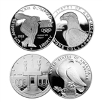 1983 & 1984 Olympic Silver Dollar 2pc Set - Proof