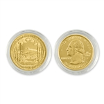 2013 New Hampshire White Mountain Qtr - Philadelphia - Gold in Capsule