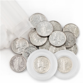Mercury Dime Roll of 50 - Uncirculated